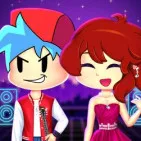 The rhythm arcade game Friday Nite Funkin First Date features musical battles and a delightful first-date concept. 