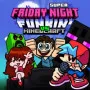 Super Friday Night Funkin vs Minecraft is a rhythm arcade game that combines exciting music battles with a Minecraft-inspired world