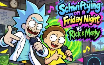 Friday Night Funkin' and Rick & Morty